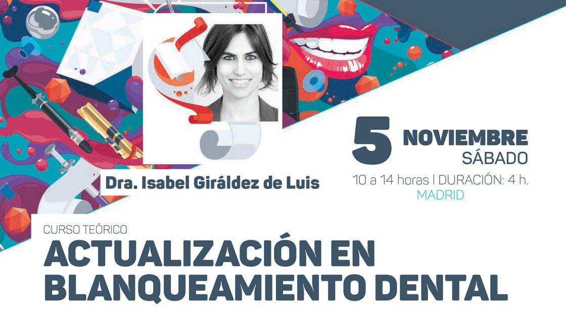 La Dra. Giráldez imparte mañana un curso teórico de Actualización en Blanqueamiento Dental