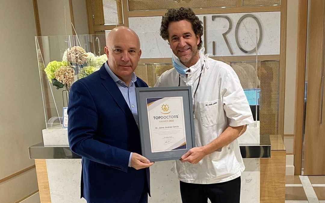 El Dr. Jaime Jiménez García recibe el premio Top Doctors Awards 2022