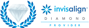 Logotipo de Invisalign Diamond Provider, reconocimiento de Clínica CIRO en tratamientos de ortodoncia invisible Invisalign.