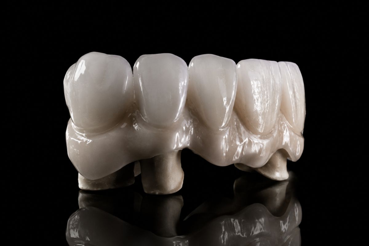 Prótesis fija sobre dientes naturales para restaurar estética y función dental en Madrid